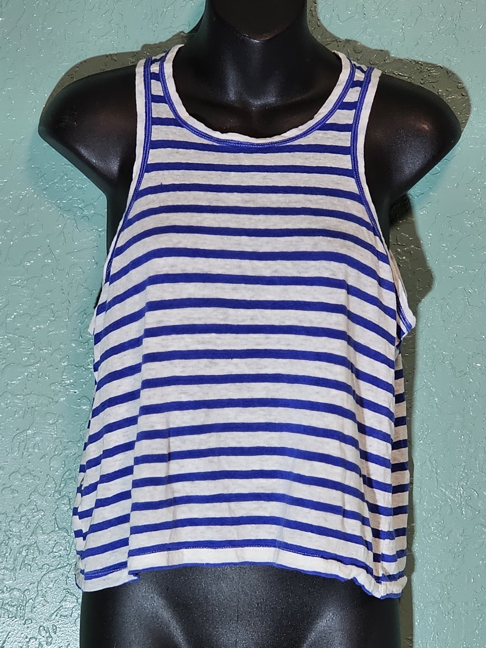 💙 FRAME Blue & White Striped Tank Top Size S/P